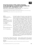 Báo cáo khoa học: Concerted mutation of Phe residues belonging to the b-dystroglycan ectodomain strongly inhibits the interaction with a-dystroglycan in vitro