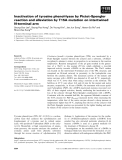 Báo cáo khoa học: Inactivation of tyrosine phenol-lyase by Pictet–Spengler reaction and alleviation by T15A mutation on intertwined N-terminal arm