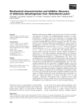 Báo cáo khoa học: Biochemical characterization and inhibitor discovery of shikimate dehydrogenase from Helicobacter pylori