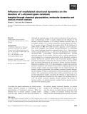 Báo cáo khoa học: Inﬂuence of modulated structural dynamics on the kinetics of a-chymotrypsin catalysis Insights through chemical glycosylation, molecular dynamics and domain motion analysis