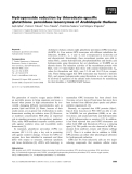 Báo cáo khoa học: Hydroperoxide reduction by thioredoxin-speciﬁc glutathione peroxidase isoenzymes of Arabidopsis thaliana