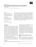 Báo cáo khoa học: Electrochemical biosensing with nanoparticles Arben Merkoci 