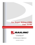 Car Repair Billing (CRB) User Guide   