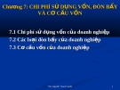 Bài giảng tài chính doanh nghiệp - Chương 7