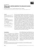 Báo cáo khoa học:  Wheat germ cell-free platform for eukaryotic protein production