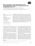 Báo cáo khoa học: Role of asparagine 1134 in glucosidic bond and transglycosylation speciﬁcity of reuteransucrase from Lactobacillus reuteri 121