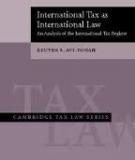 INTERNATIONAL TAX AS INTERNATIONAL LAW