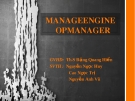 Mangeengine Opmanager