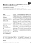 Báo cáo khoa học: Rat butyrylcholinesterase-catalysed hydrolysis of N-alkyl homologues of benzoylcholine