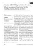 Báo cáo khoa học: Interaction of G-rich GT oligonucleotides with nuclearassociated eEF1A is correlated with their antiproliferative effect in haematopoietic human cancer cell lines