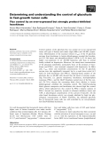 Báo cáo khoa học: Determining and understanding the control of glycolysis in fast-growth tumor cells Flux control by an over-expressed but strongly product-inhibited hexokinase
