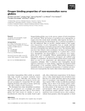 Báo cáo khoa học: Oxygen binding properties of non-mammalian nerve globins