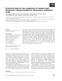 Báo cáo khoa học: Structural basis for the recognition of complex-type biantennary oligosaccharides by Pterocarpus angolensis lectin