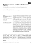 Báo cáo khoa học: Prediction of coenzyme speciﬁcity in dehydrogenases ⁄ reductases A hidden Markov model-based method and its application on complete genomes