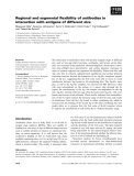 Báo cáo khoa học: Regional and segmental ﬂexibility of antibodies in interaction with antigens of different size