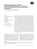 Báo cáo khoa học: Regulated cleavage of intracellular glycosylphosphatidylinositol in a trypanosome Peroxisome-to-endoplasmic reticulum translocation of a phospholipase C