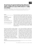 Báo cáo khoa học: The potyviral virus genome-linked protein VPg forms a ternary complex with the eukaryotic initiation factors eIF4E and eIF4G and reduces eIF4E afﬁnity for a mRNA cap analogue