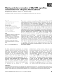 Báo cáo khoa học: Cloning and characterization of CBL-CIPK signalling components from a legume (Pisum sativum)