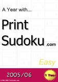 trò chơi ô số  A year with Print Sudoku  easy