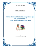 Báo cáo thực tập: Tổ chức kế toán bán hàng và xác định kết quả bán hàng ở  Công ty Cổ phần Rodis Việt Nam