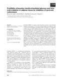 Báo cáo khoa học: Prohibitin attenuates insulin-stimulated glucose and fatty acid oxidation in adipose tissue by inhibition of pyruvate carboxylase