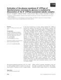 Báo cáo khoa học: Activation of the plasma membrane H+-ATPase of Saccharomyces cerevisiae by glucose is mediated by dissociation of the H+-ATPase–acetylated tubulin complex