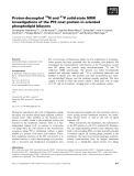 Báo cáo khoa học: Proton-decoupled 15N and 31P solid-state NMR investigations of the Pf3 coat protein in oriented phospholipid bilayers