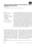 Báo cáo khoa học: Functional analysis of disease-causing mutations in human UDP-galactose 4-epimerase