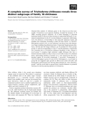 Báo cáo khoa học: A complete survey of Trichoderma chitinases reveals three distinct subgroups of family 18 chitinases