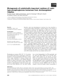 Báo cáo khoa học: Mutagenesis of catalytically important residues of cupin type phosphoglucose isomerase from Archaeoglobus fulgidus