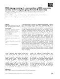Báo cáo khoa học: RNA reprogramming of a-mannosidase mRNA sequences in vitro by myxomycete group IC1 and IE ribozymes