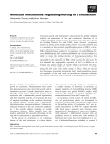 Báo cáo khoa học: Molecular mechanisms regulating molting in a crustacean Halagowder Devaraj and Ayithan Natarajan