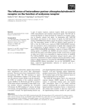 Báo cáo khoa học: The inﬂuence of heterodimer partner ultraspiracle/retinoid X receptor on the function of ecdysone receptor