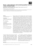 Báo cáo khoa học: Novel c-carboxyglutamic acid-containing peptides from the venom of Conus textile