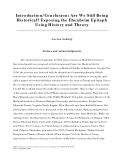 Introduction/Conclusion: Are We Still Being  Historical? Exposing the Ehenheim Epitaph  Using History and Theory    