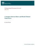 Consumer Interest Rates and Retail Mutual  Fund Flows 