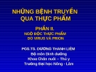 NHỮNG BỆNH TRUYỀN QUA THỰC PHẨM  (phần 2)