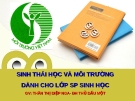 SINH THÁI HỌC VÀ MÔI TRƯỜNG