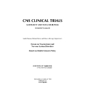 CNS Clinical Trials Suicidality And Data Colection