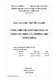 BÁO CÁO THỰC TẬP TỐT NGHIỆP : " CÔNG VIỆC KẾ TOÁN TẠI CÔNG TY TNHH XÂY DỰNG VÀ THƯƠNG MẠI THIÊN ĐỒNG"