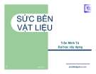 Bài giảng Sức bền vật liệu (ĐH Xây dựng) -  Chương 3 Trạng thái ứng suất