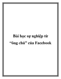 bài học sự nghiệp từ “ông chủ” của fac