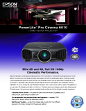 PowerLite®  Pro Cinema 6010 HOME THEATER PROjEcTOR