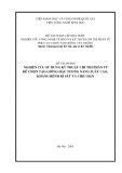 Nghiên cứu sử dụng kỹ thuật chỉ thị phân tử để chọn tạo giống đậu tương năng suất cao, kháng bệnh rỉ sắt và chịu hạn