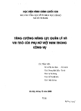 Tăng cường năng lực quản lý và vai trò của phụ nữ Việt Nam trong công vụ