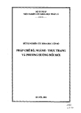 Pháp chế bộ, ngành-thực trạng và phương hướng đổi mới