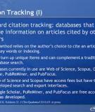 Citation analysis of database publications