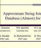 Approximate String Joins in a Database (Almost) for Free