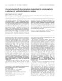 Báo cáo khóa học:  Characterization of Mesorhizobium huakuii lipid A containing both D-galacturonic acid and phosphate residues