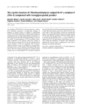 Báo cáo khoa học:  The crystal structure of Thermoactinomyces vulgaris R-47 a-amylase II (TVA II) complexed with transglycosylated product